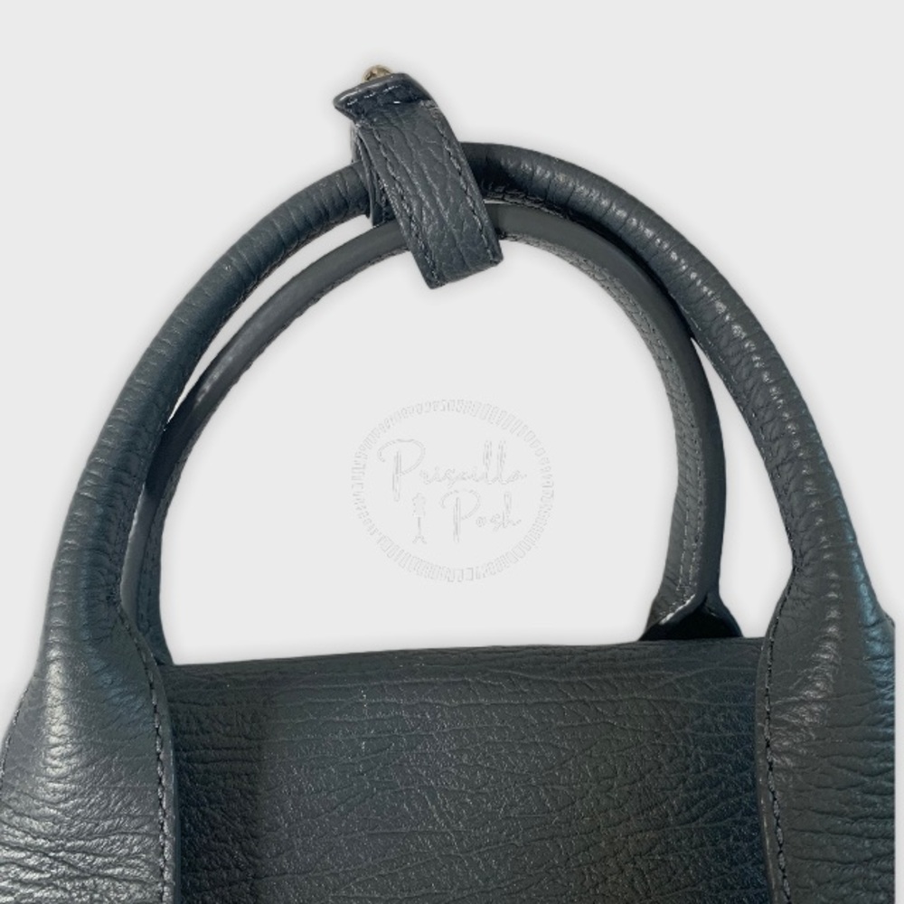 3.1 Phillip Large Grey Leather Silver Pashli Tote - Picture 12 of 16